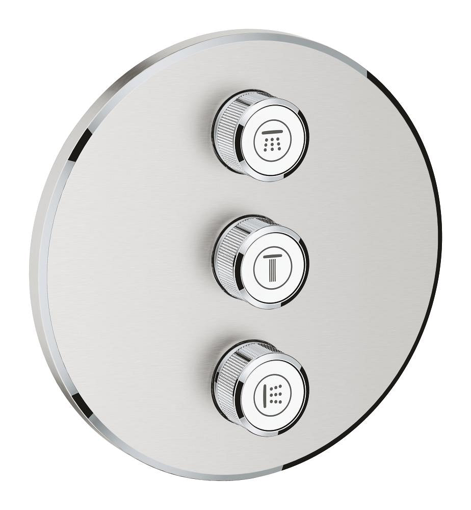 Grohe Grohtherm Умный Control Üç с клапаном поток с контролем рычаг - 29122DC0