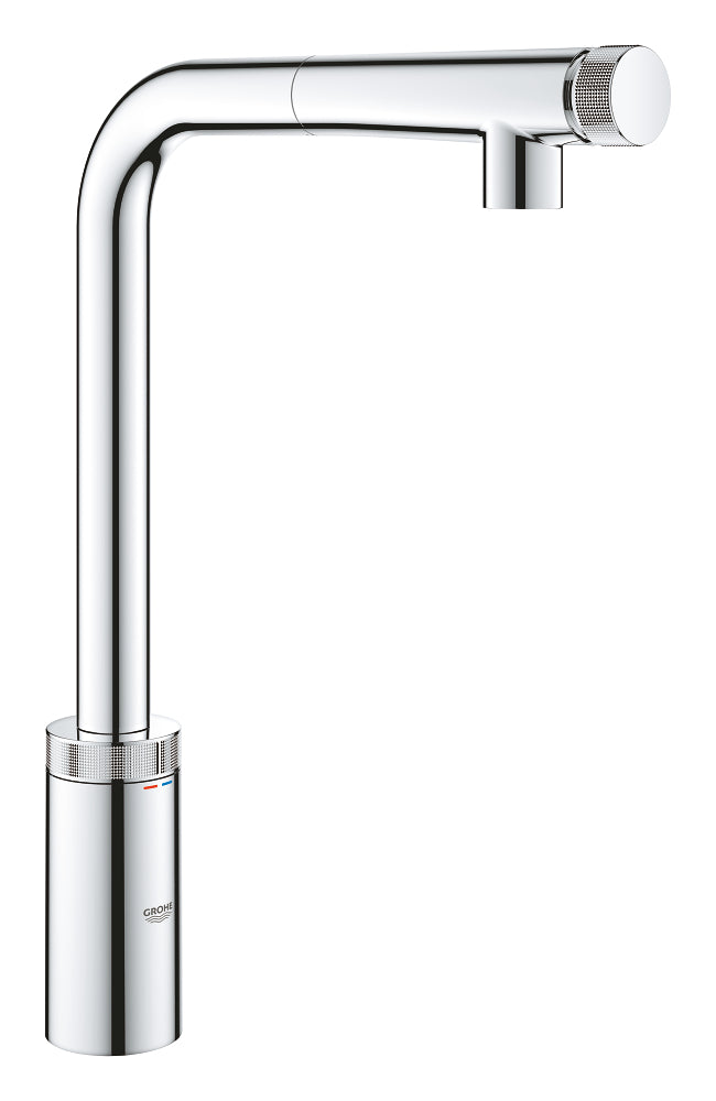 Mitigeur d'évier à bec flexible Grohe SmartControl Minta chromé - 31613000