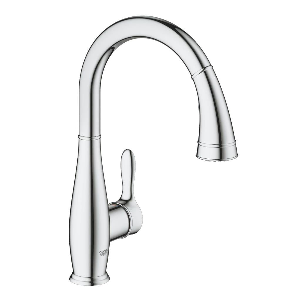 خلاط مطبخ بخرطوم مرن وظيفتين Grohe Parkfield كروم - 30215001