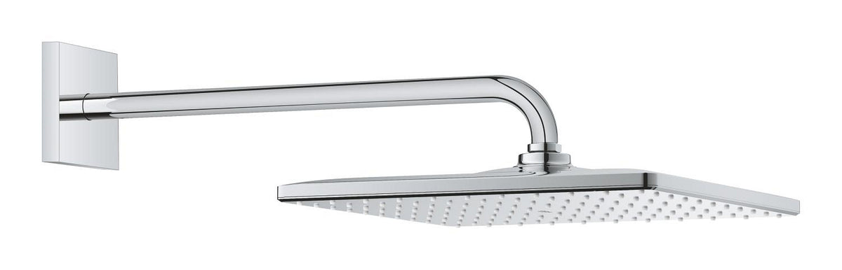 رأس دش علوي Grohe 31x31 سم + ذراع جداري 42 سم كروم - 26563000