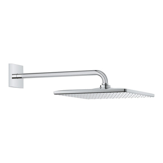رأس دش علوي Grohe 31x31 سم + ذراع جداري 42 سم كروم - 26563000