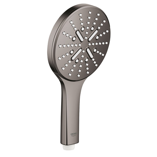 دش يدوي Grohe Rainshower Smartactive 130 بثلاثة أنماط تدفق بلون Hard Graphite - 26574A00