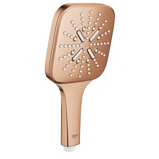 دش يدوي Grohe Rainshower Smartactive 130 Cube بثلاثة أنماط تدفق Warm Sunset – 26582DA0