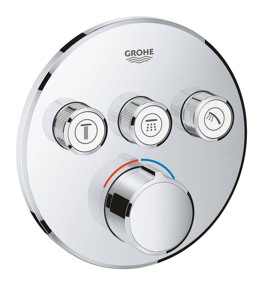 حنفية دش مخفية Grohe Smart Control بثلاث صمامات وتحكم في التدفق - 29146000