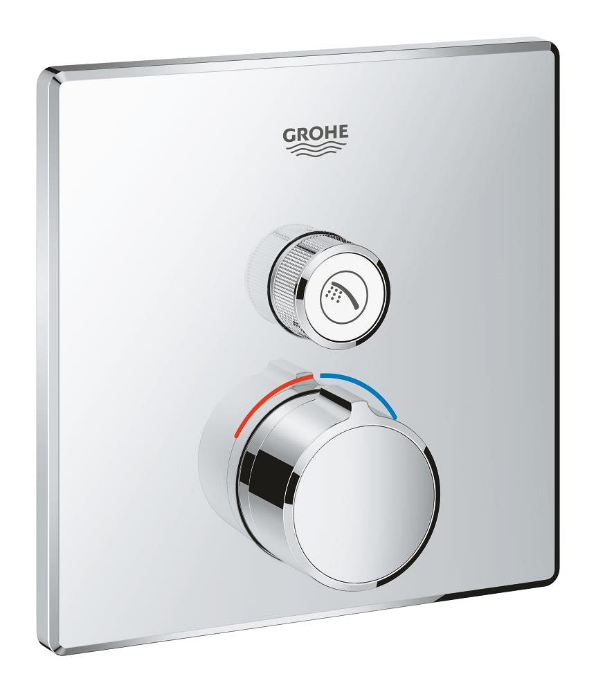 Grohe ذكي Control مفرد بصمام تدفق بتحكم مدفون دش خلاط - 29147000