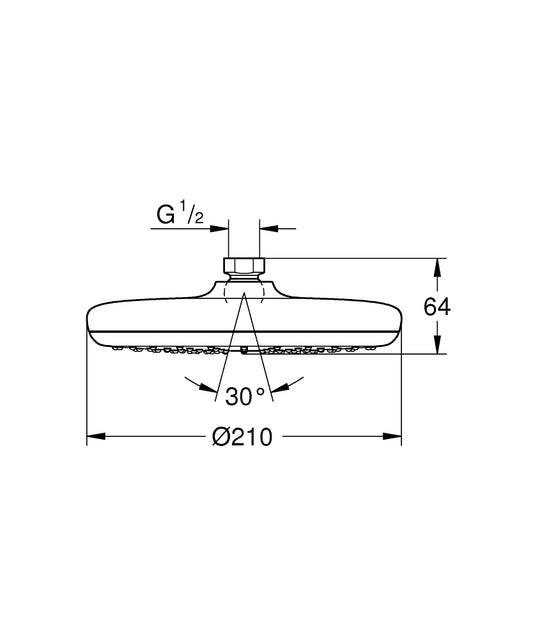 Grohe Tempesta 210 Tepe Duşu 1 Akışlı - 26410000