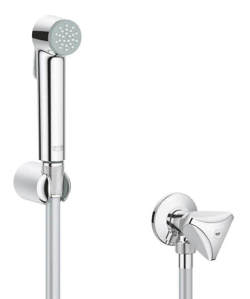 Set douchette hygiénique Grohe Tempesta-F 30 mural, 1 jet, avec robinet d'arrêt - 26357000