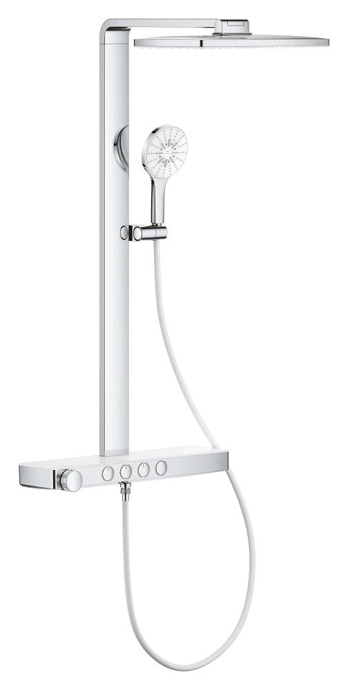 نظام دش جداري Grohe Rainshower Aqua Pure مع خلاط ترموستاتي كروم - 1009610000