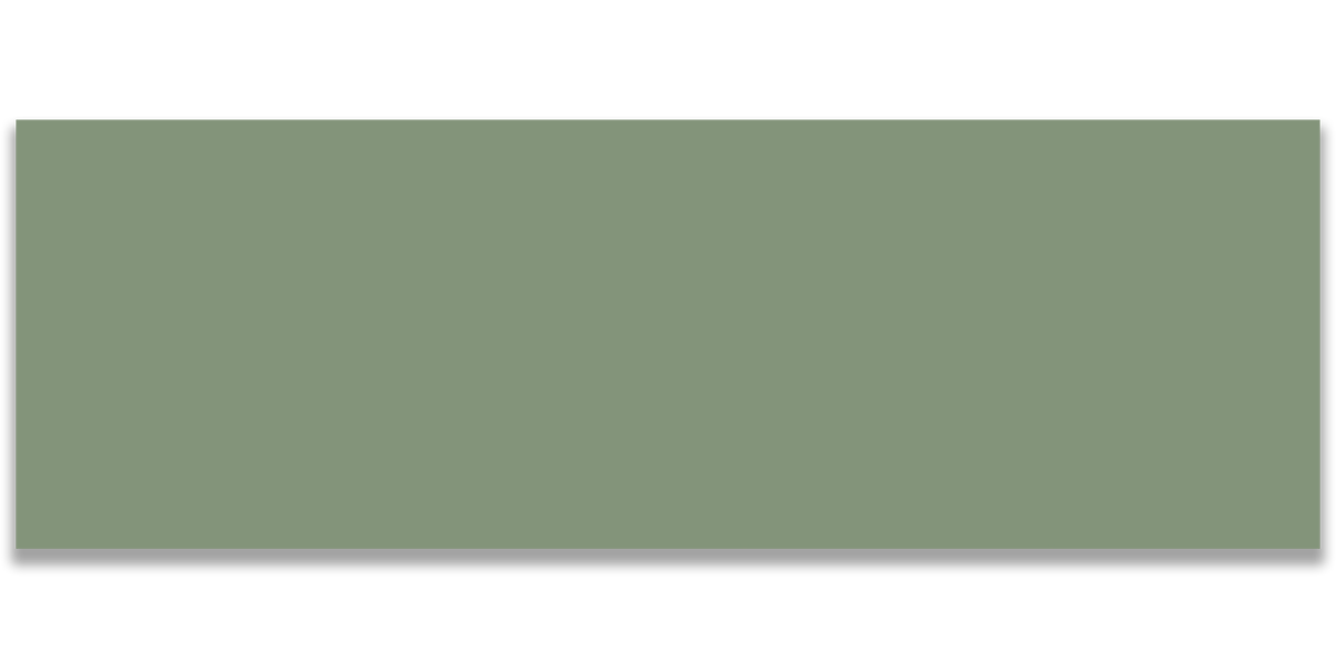 Art Mosaic Flat 10x40 / 4”x16” Sage Brillant Mural carreau