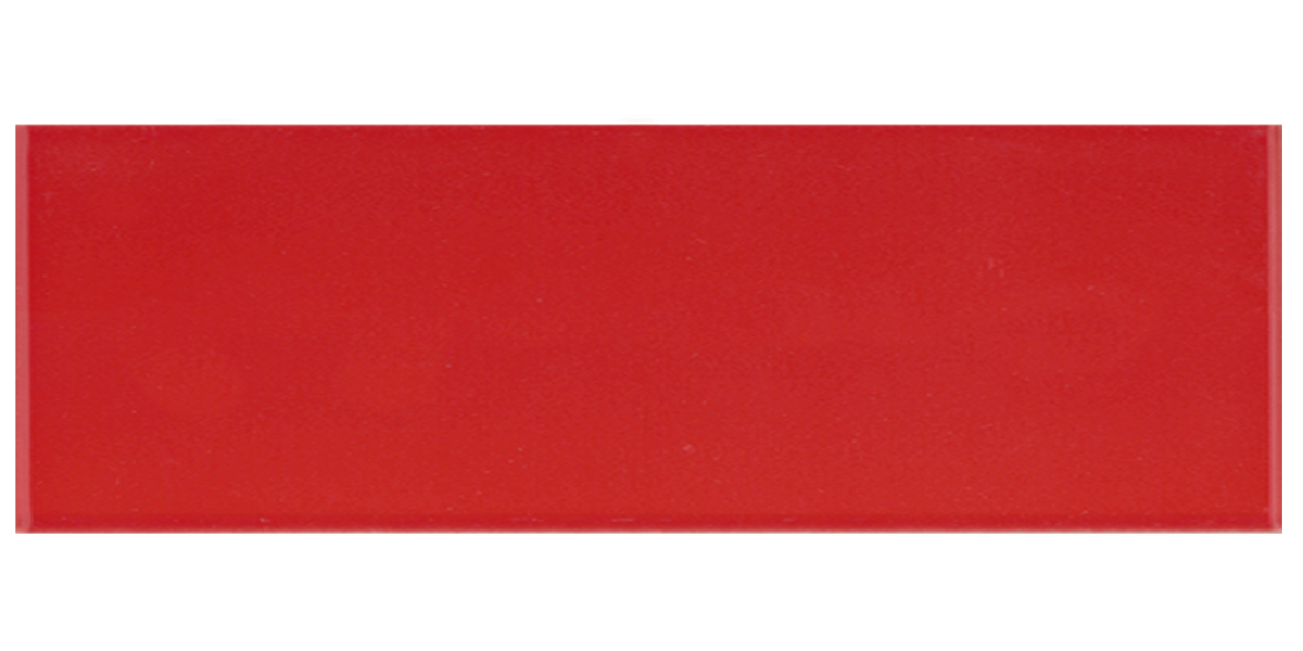 Art Mosaic Flat 10x40 / 4”x16” Red Глянцевый Настенный плитка