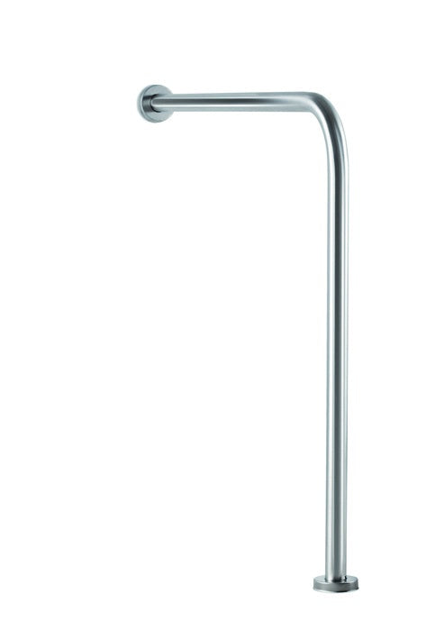 Barre d'appui du mur au sol, acier inoxydable mat