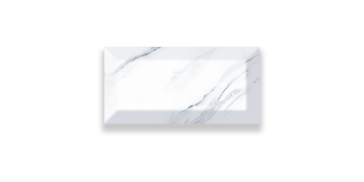 Carreau mural Art Mosaic Carrara 10x20 / 4”x8” Metro mat