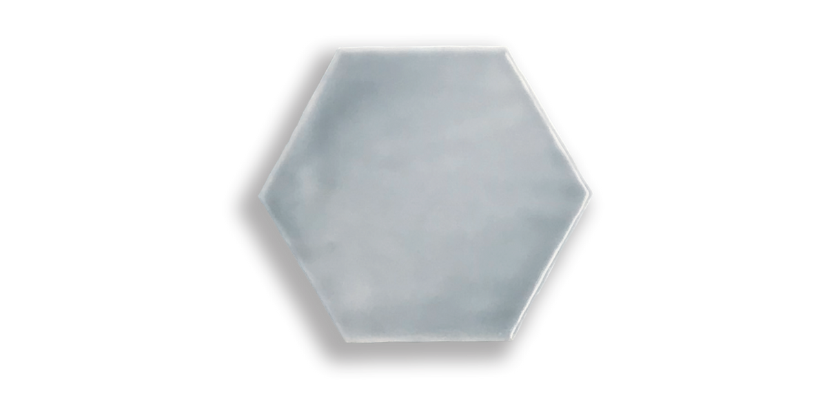 Art Mosaic Artisan Hexagon 15x17 / 6" Mist لامع جداري بلاط