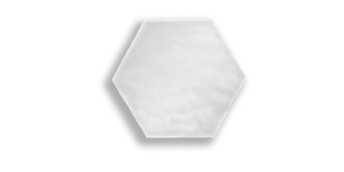 Art Mosaic Artisan Hexagon 15x17 / 6" Aspen Глянцевый Настенный плитка