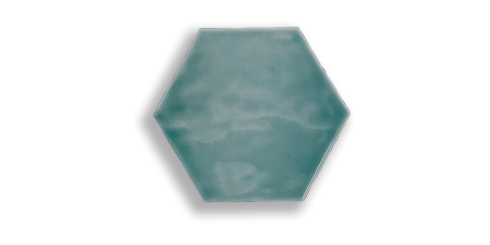 Art Mosaic Artisan Hexagon 15x17 / 6" Verde Glossy Duvar Karosu