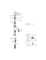 Grohe Euroeco  Special Tek Kumandalı Lavabo Bataryası - 32762000