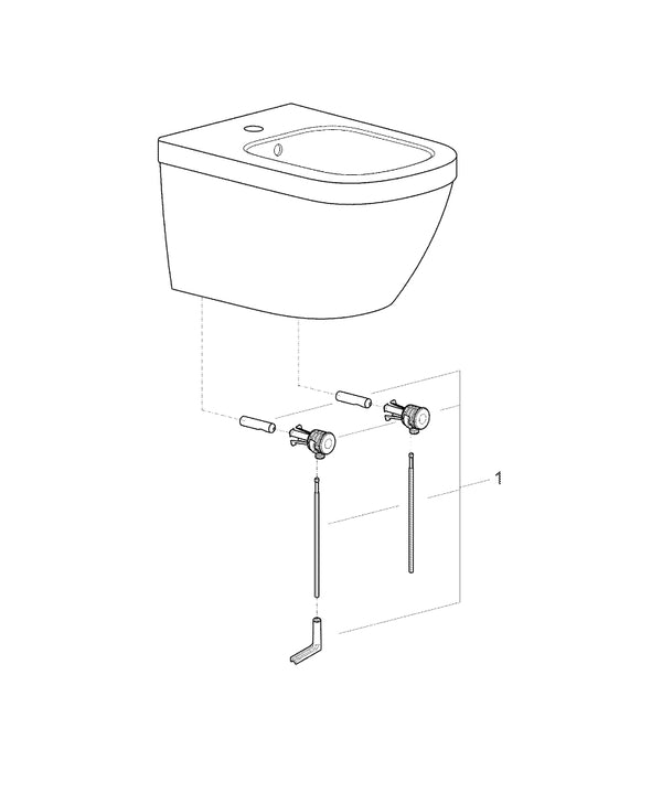 Grohe Euro  Ceramic Wall Hung Bidet - 39208000