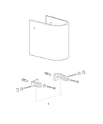 Grohe Euro  Ceramic Semi Pedestal For Wash Basin - 39201000