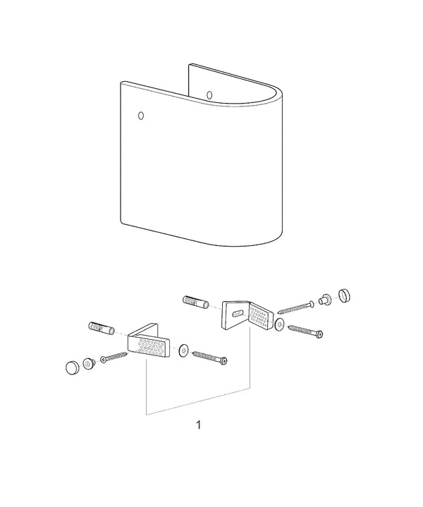Grohe Euro  Ceramic Semi Pedestal For Wash Basin - 39201000