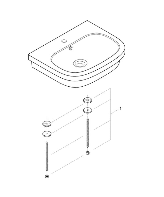 Vasque à poser Grohe Euro Ceramic 60 - 39337000