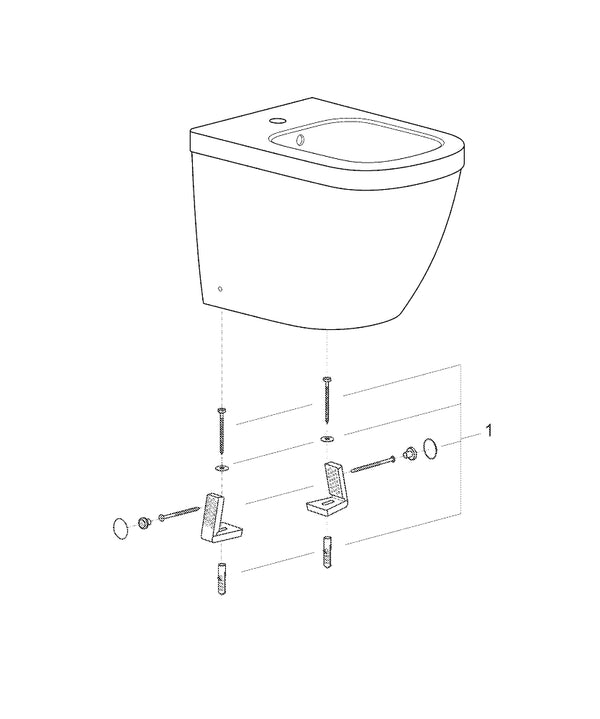 Grohe Euro  Ceramic Floor Standing Bidet - 39340000