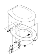 Grohe Bau  Ceramic W C Seat Soft Close - 39493000