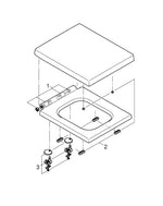 Grohe Cube  Ceramic W C Seat Soft Close - 39488000