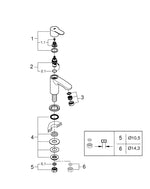 Grohe Eurostyle  Cosmopolitan Tek Su Girişli Batarya  X S-  Boyut - 23039002