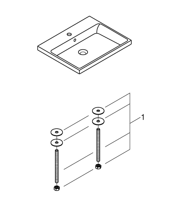 Grohe Cube  Ceramic Counter Basin 60 - 3947900H