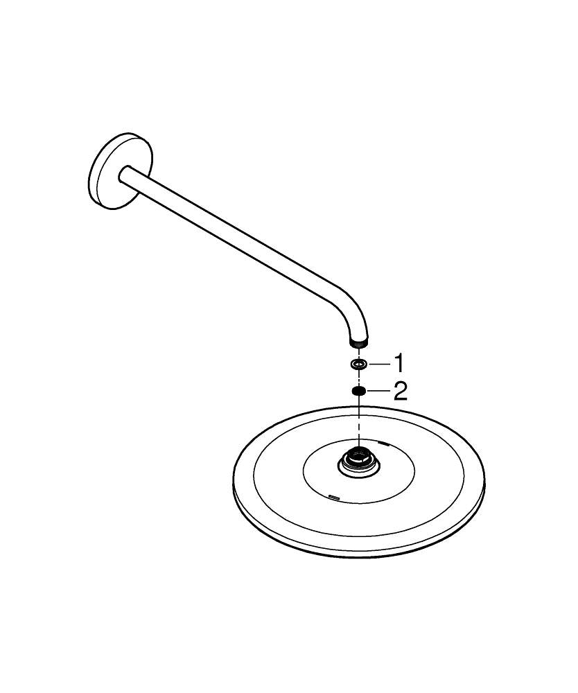 Grohe Rainshower  Mono 310 Tepe Duşu Seti 422 Mm, Tek Akışlı - 26558MG0