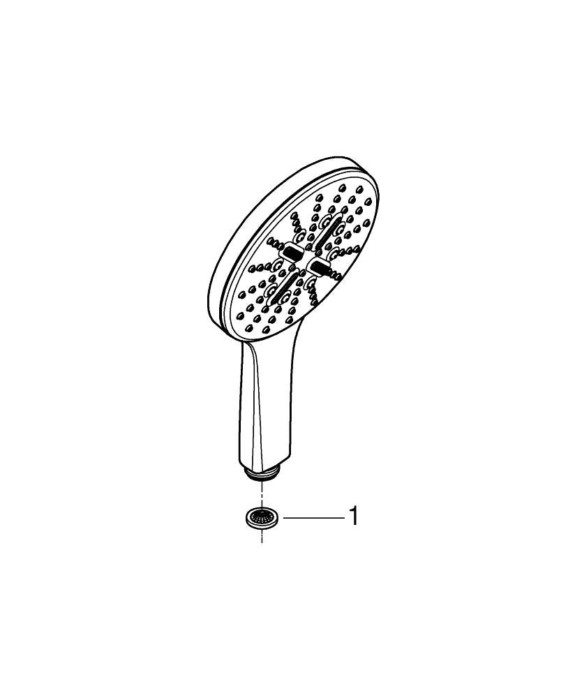 Grohe Rainshower  Smart Active 130 El Duşu 3 Akışlı - 26574LS0
