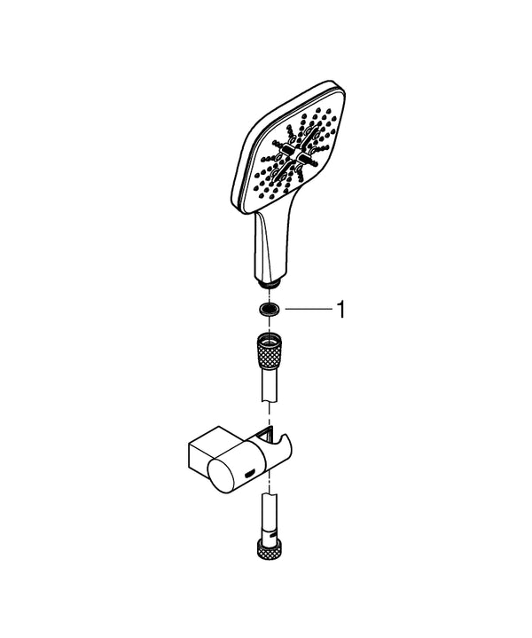 Grohe Rainshower  Smart Active 130  Cube Duşu Seti 3 Akışlı - 26588LS0