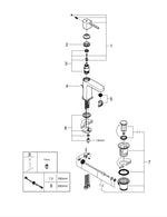 Grohe G R O H E  Plus Tek Kumandalı Lavabo Bataryası  S- Boyut - 32612DC3