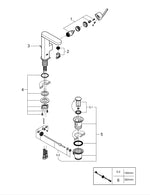 Grohe G R O H E  Plus Tek Kumandalı Lavabo Bataryası  M- Boyut - 23871AL3