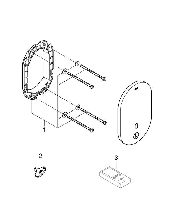 Grohe Eurosmart  Cosmopolitan  E Infra-Red Electronic For Concealed Shower Thermostat - 36463000