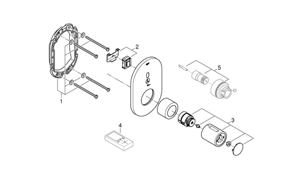 Grohe Eurosmart  Cosmopolitan  E  Special Infra-Red Electronic For Concealed Shower Thermostat - 36456000
