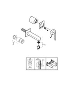 Grohe G R O H E  Plus İki Delikli Lavabo Bataryası  L- Boyut - 29306003