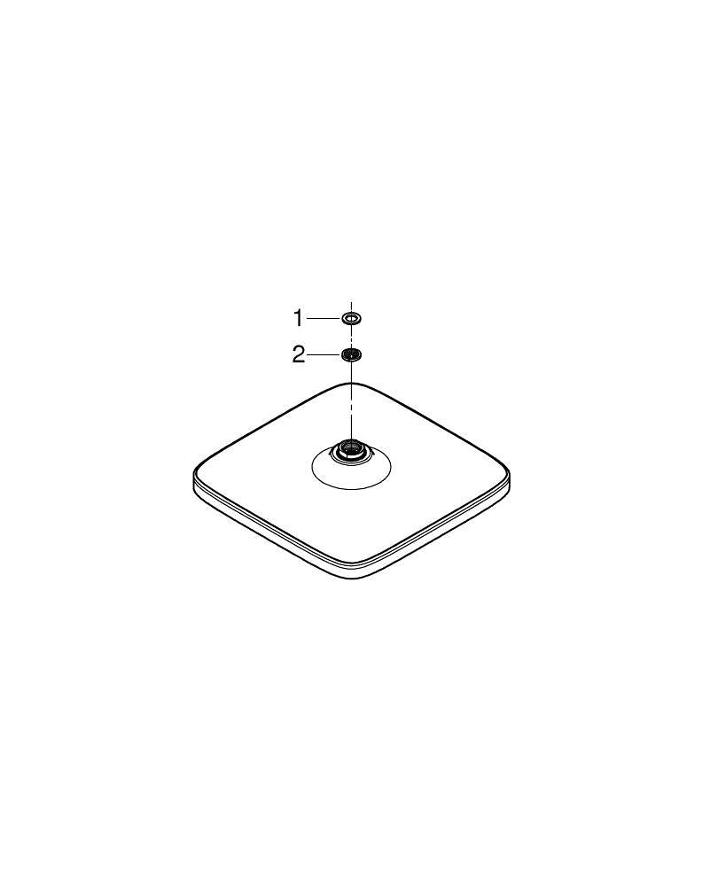 Grohe Tempesta 250  Cube Tepe Duşu 1 Akışlı - 26681000