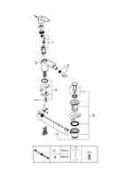 Grohe Bau Edge Tek Kumandalı Bide Bataryası - 23331001