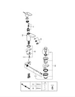 Grohe Bau Edge Tek Kumandalı Lavabo Bataryası  S- Boyut - 2332810D