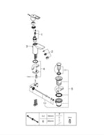 Grohe Bau Loop Tek Kumandalı Lavabo Bataryası  S- Boyut - 23877001
