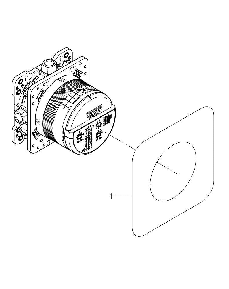 Grohe G R O H E  Rapido  Smart Box Iç Gövde Universal Giriş Kutusu, 1/2 - 35604000