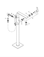 Grohe Allure Yerden Küvet Bataryası - 25222MG1