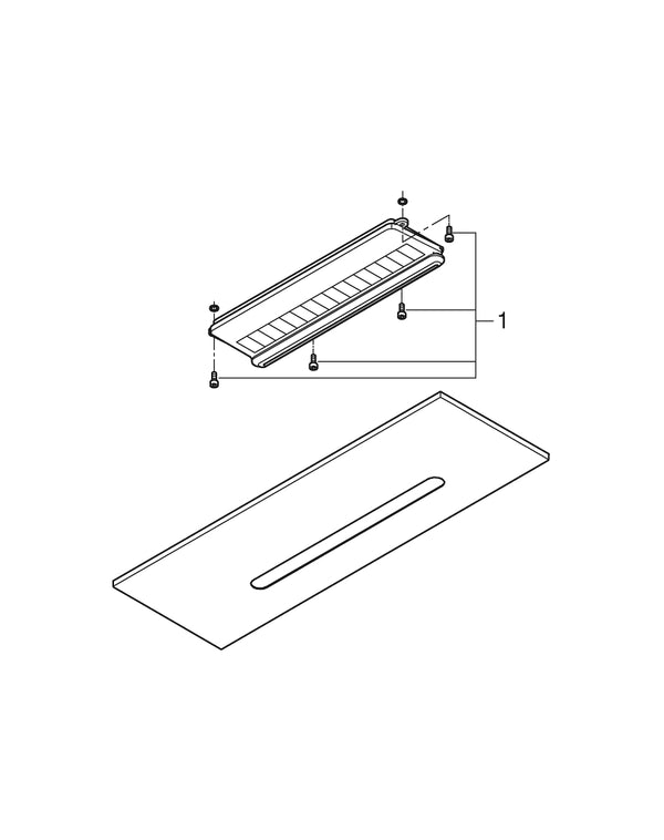 Grohe Rainshower  Aqua  Cascade Ceiling Shower Cover Including Spray Former - 26734MS0