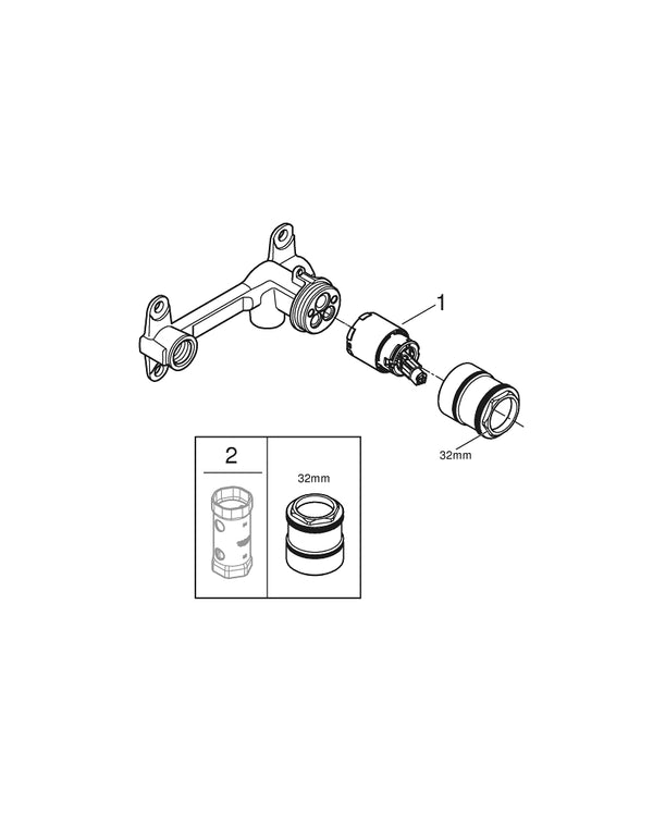 Grohe Ankastre Iç Gövde - 32635000