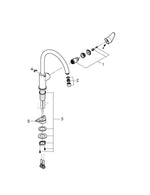 Grohe Bau Curve Tek Kumandalı Eviye Bataryası - 31536001