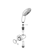 Grohe Tempesta 110 Wall Holder Set 2 Sprays ( Rain,  Jet) - 2760130E