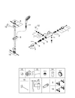 Grohe Grohtherm 1000 Termostatik Duş Bataryası - 34819005