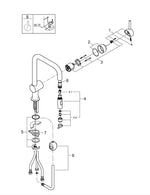 Grohe Minta Tek Kumandalı Eviye Bataryası - 32322AL2