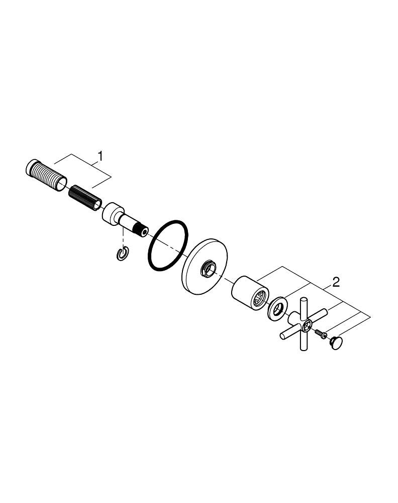 Grohe Atrio Ankastre Stop Valf - 29396MG0